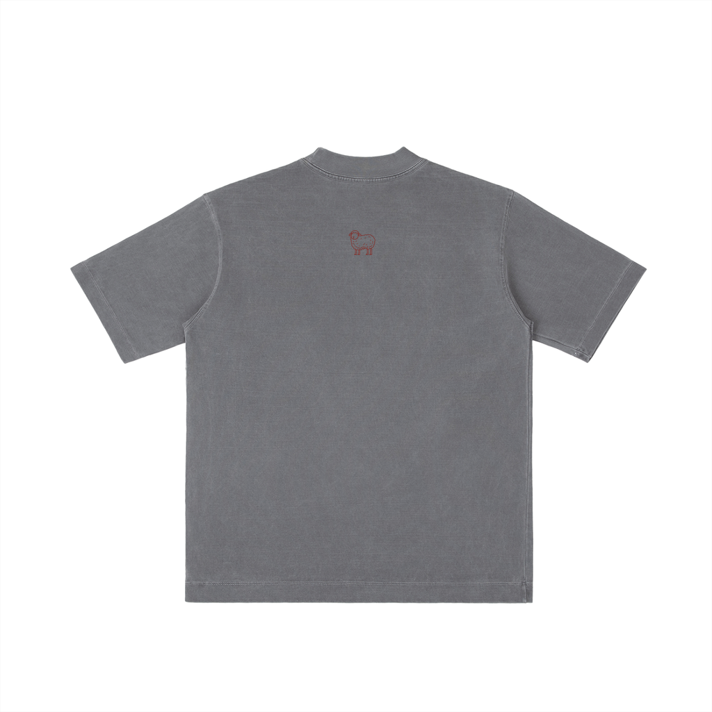 "Apollymi" Vintage Wash Drop Shoulder T-shirt